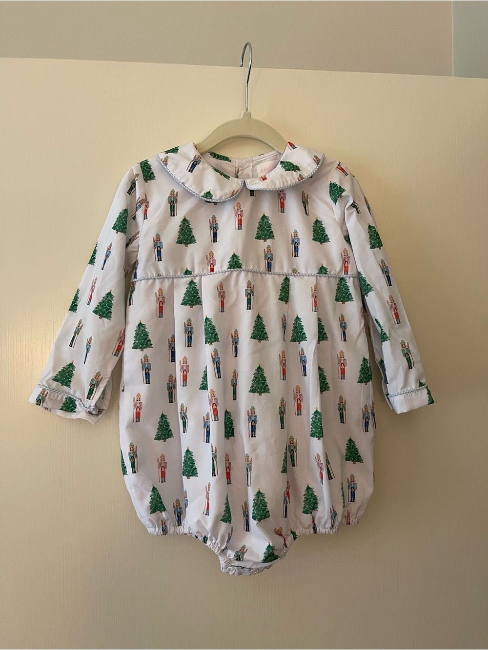 Cecil and Lou Christmas Nutcracker & Tree Long-Sleeve Bubble